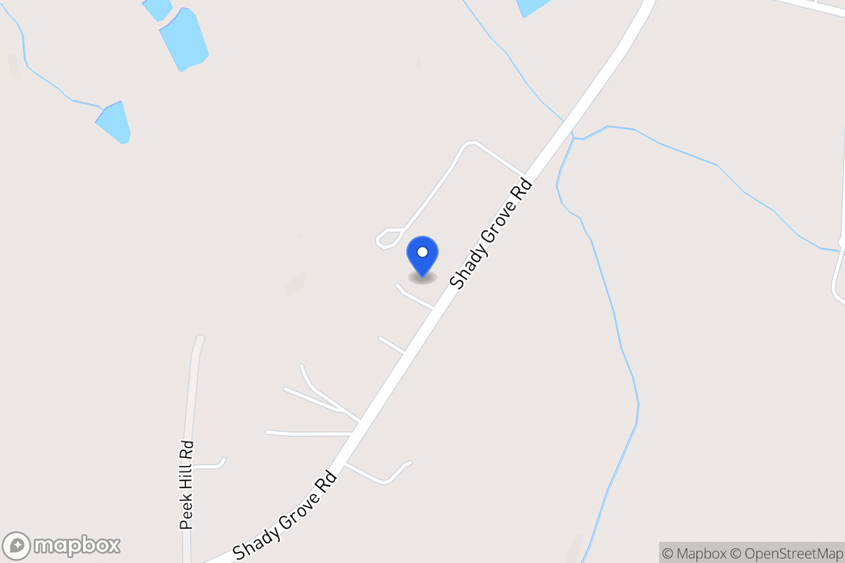Map of 3420 Shady Grove Rd