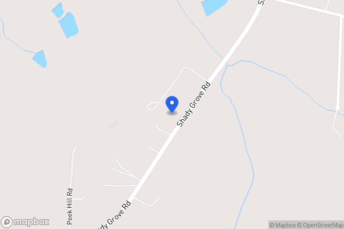 Map of 3430 Shady Grove Rd
