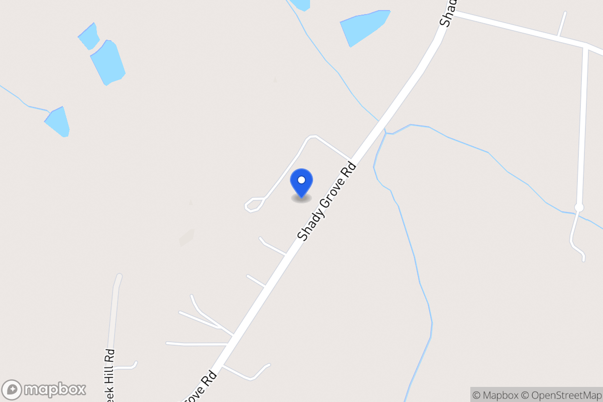 Map of 3442 Shady Grove Rd