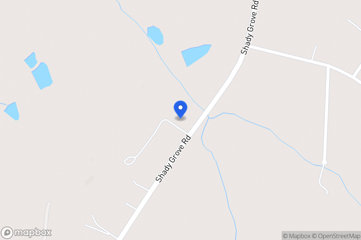 Map of 3492 Shady Grove Rd