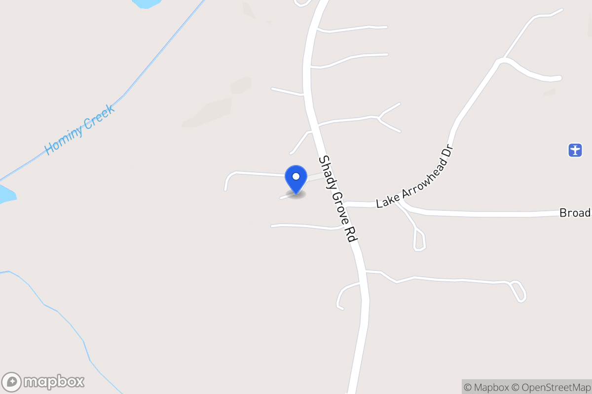 Map of 3784 Shady Grove Rd