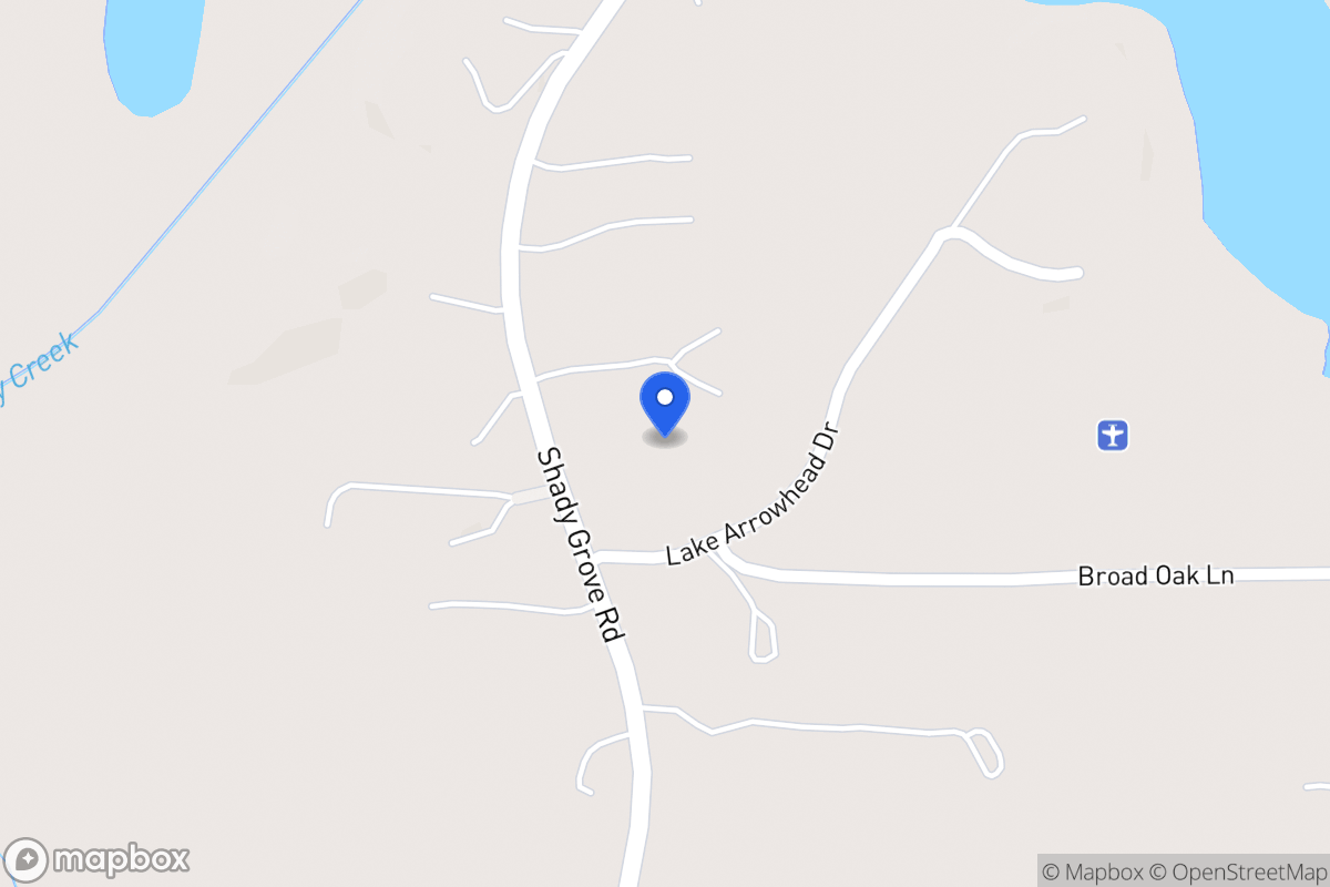 Map of 3791 Shady Grove Rd