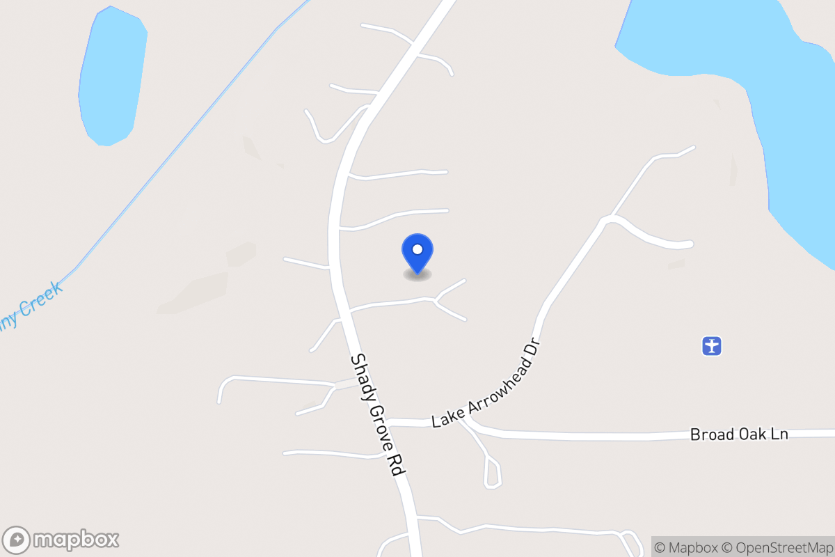 Map of 3799 Shady Grove Rd