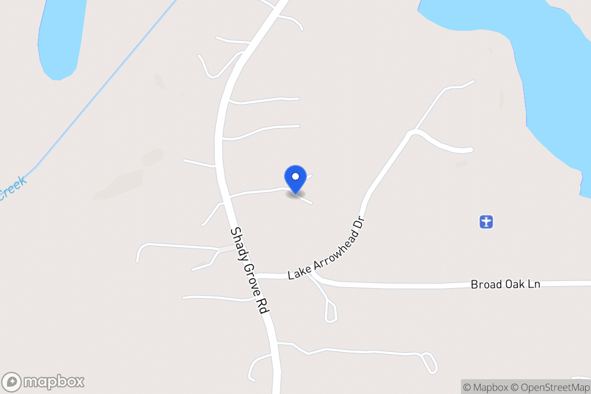 Map of 3795 Shady Grove Rd