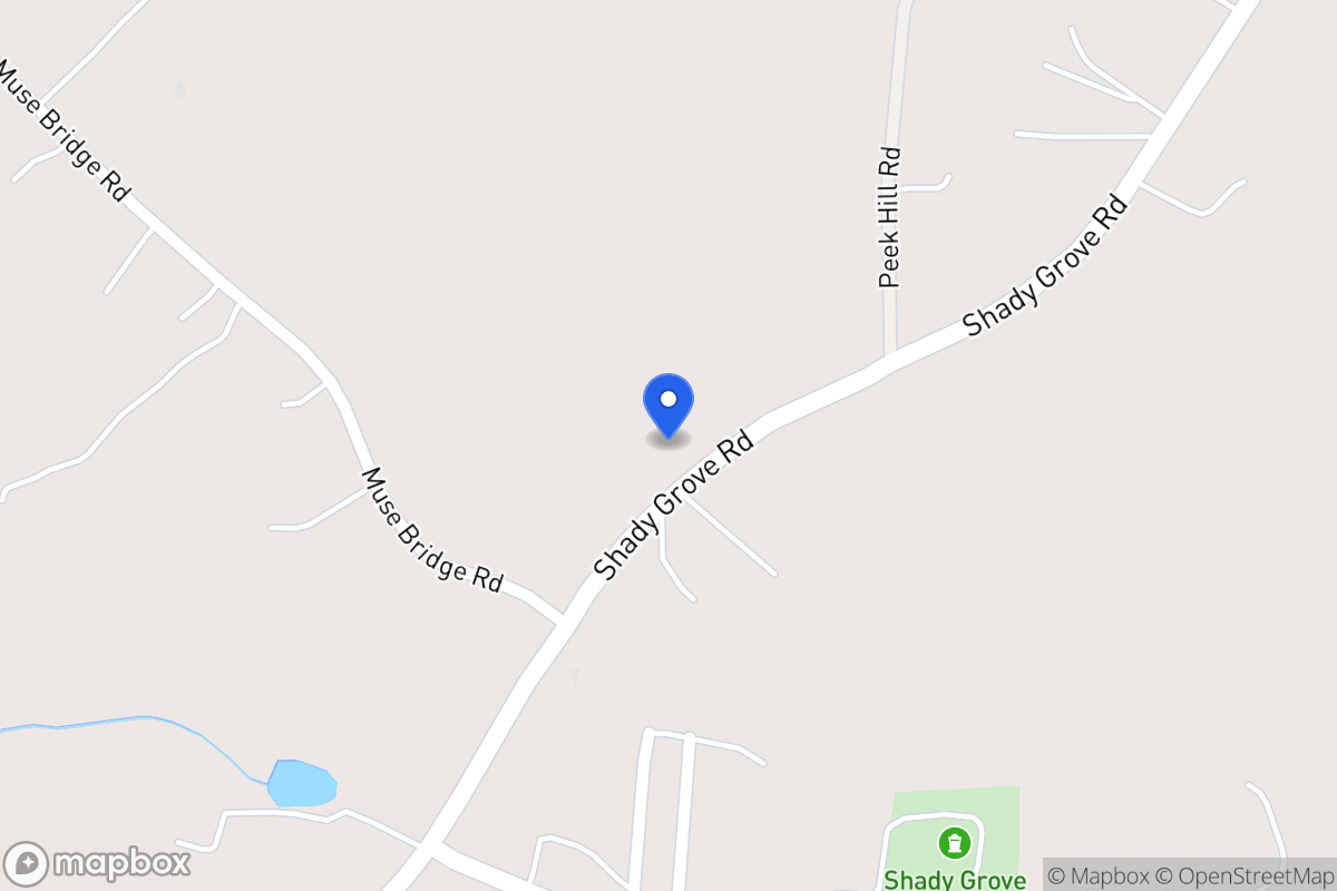 Map of 3170 Shady Grove Rd