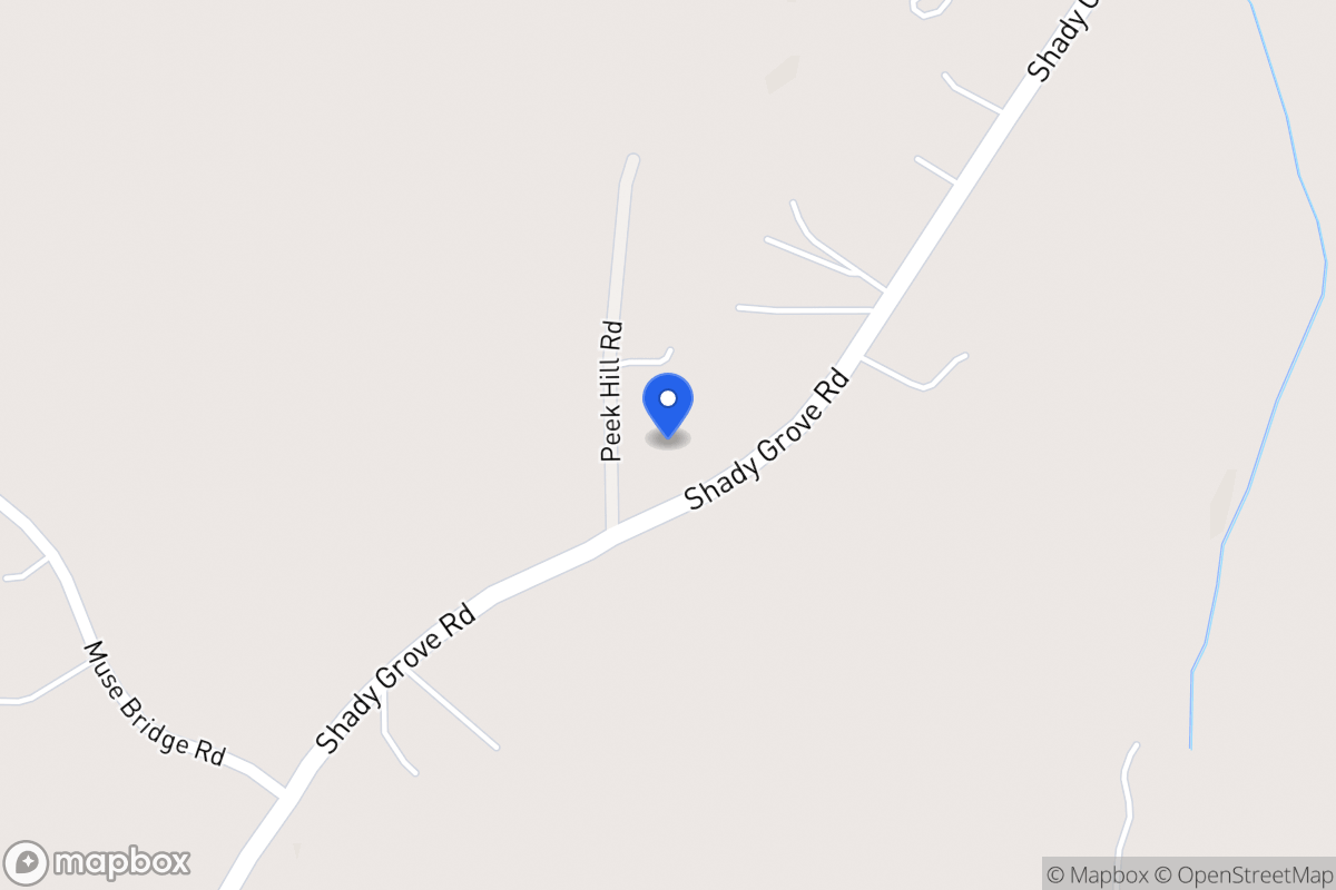 Map of 3266 Shady Grove Rd