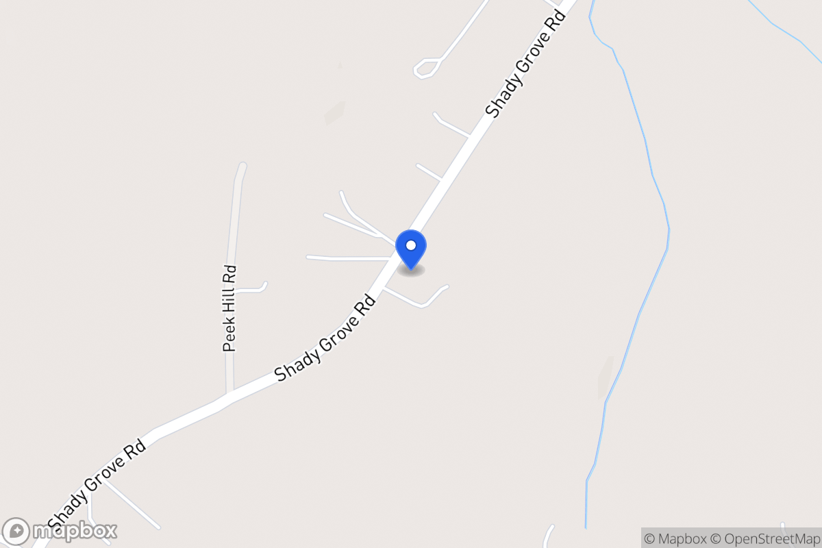 Map of 3341 Shady Grove Rd