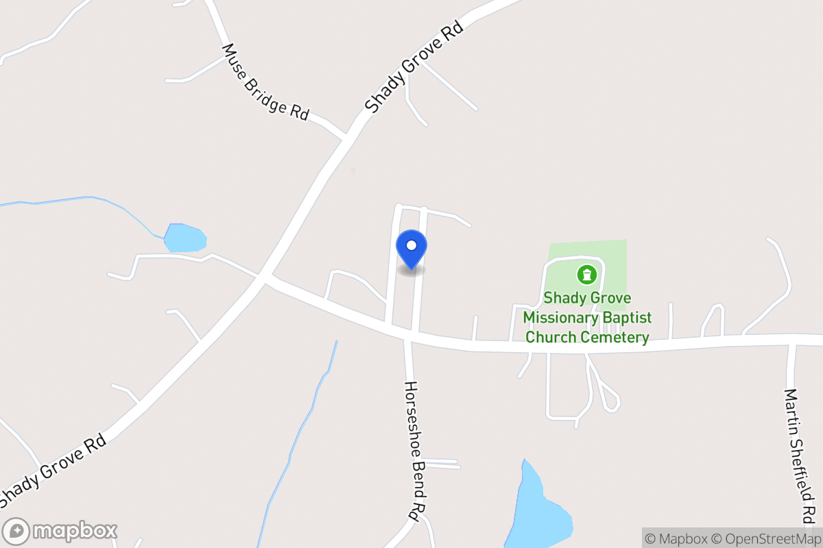 Map of 1375 Sandhill Shady Grove Rd