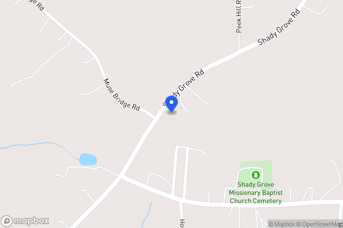 Map of 3121 Shady Grove Rd