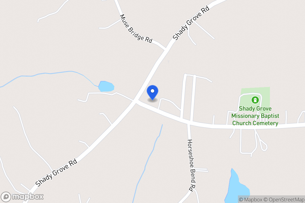 Map of 1421 Sandhill Shady Grove Rd