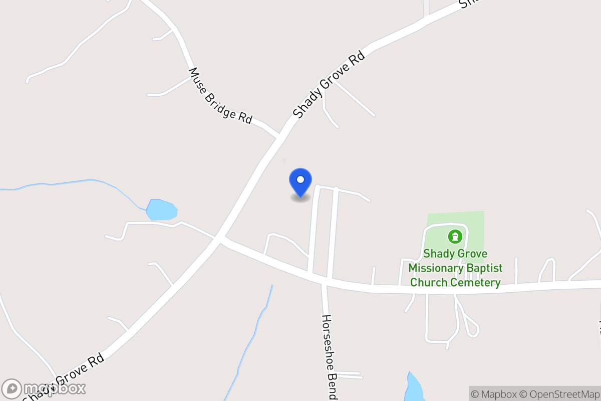 Map of 1391 Sandhill Shady Grove Rd