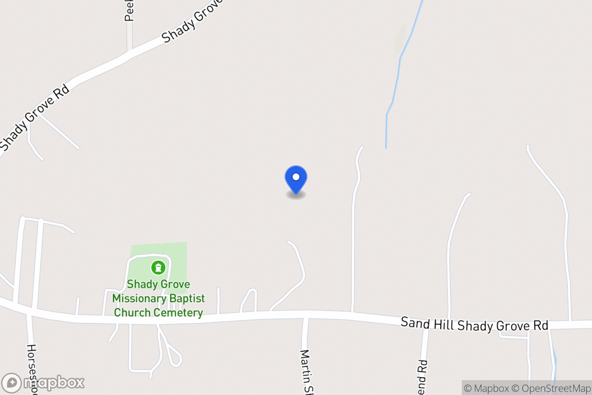 Map of 1207 Sandhill Shady Grove Rd