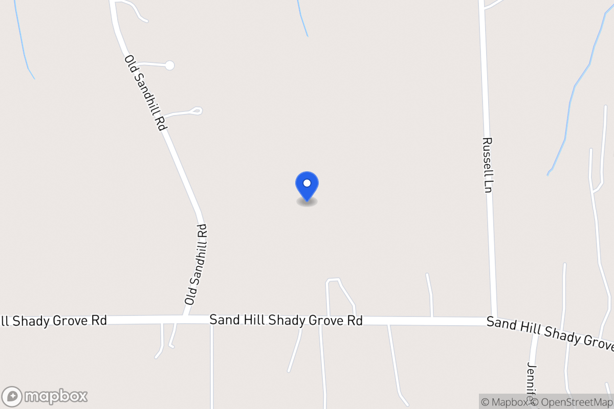 Map of 725 Sandhill Shady Grove Rd