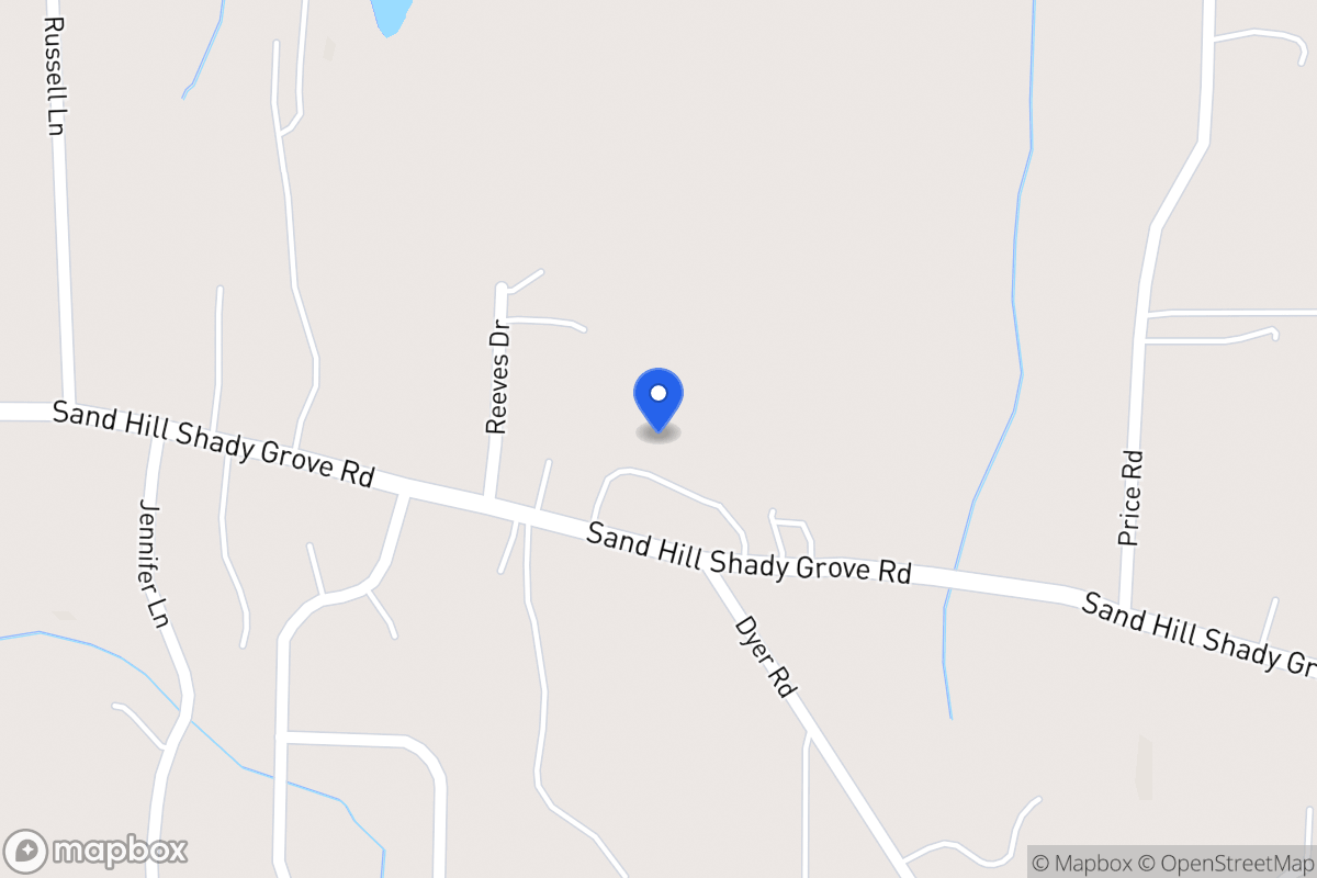 Map of 439 Sandhill Shady Grove Rd