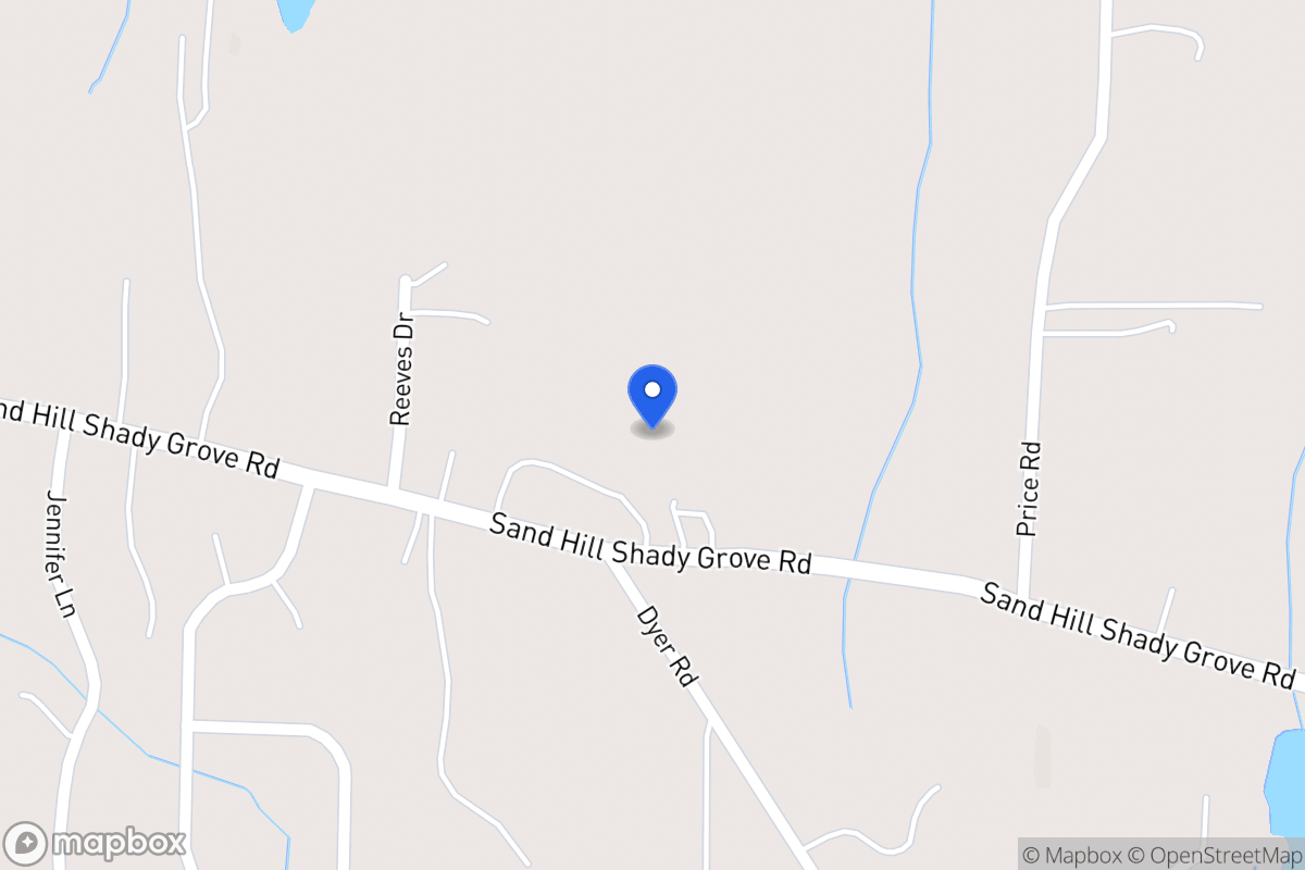 Map of 417 Sandhill Shady Grove Rd