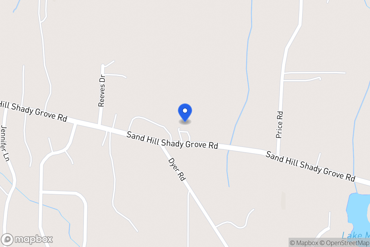 Map of 387 Sandhill Shady Grove Rd