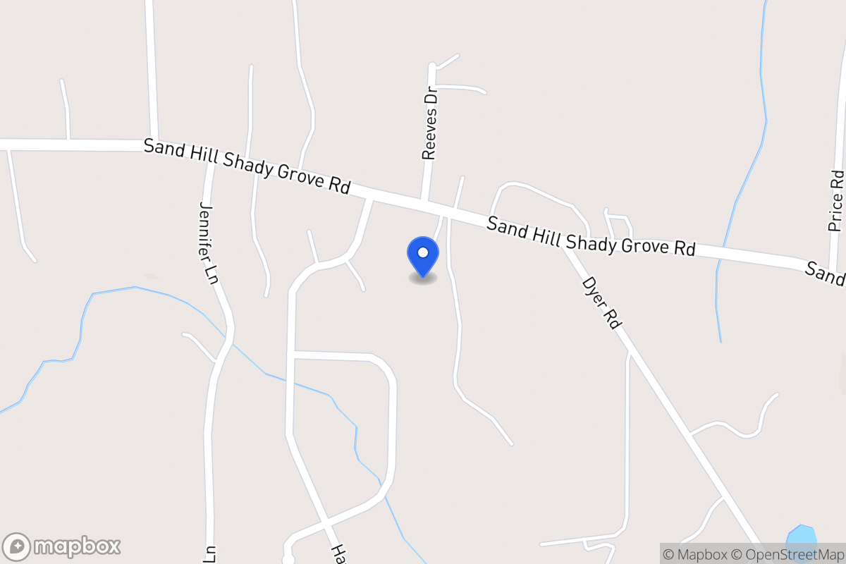 Map of 474 Sandhill Shady Grove Rd