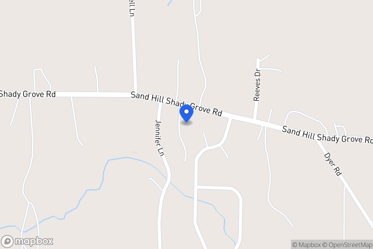Map of 552 Sandhill Shady Grove Rd