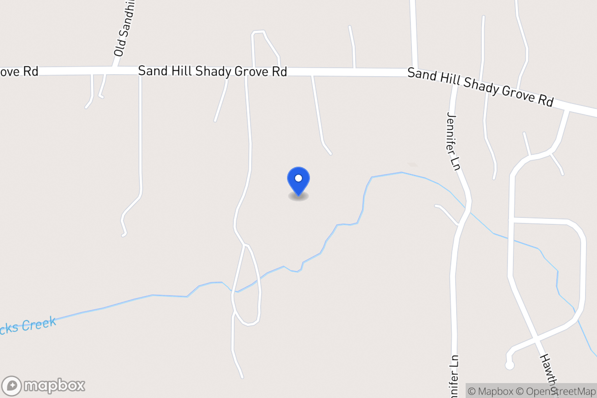 Map of 662 Sandhill Shady Grove Rd