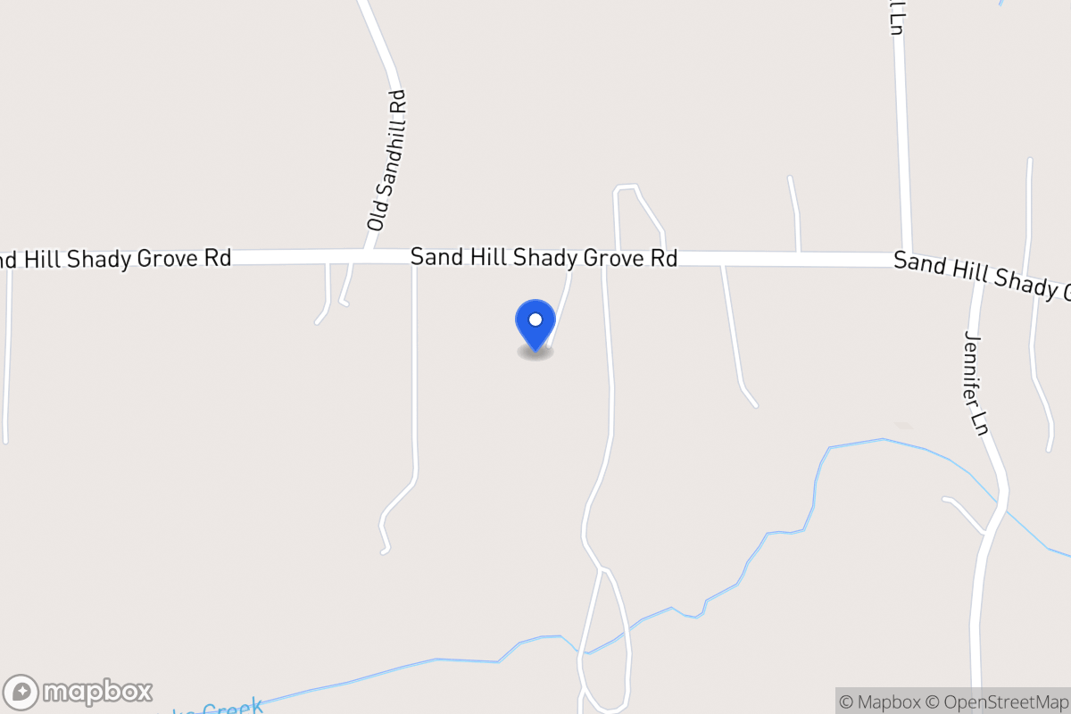 Map of 732 Sandhill Shady Grove Rd