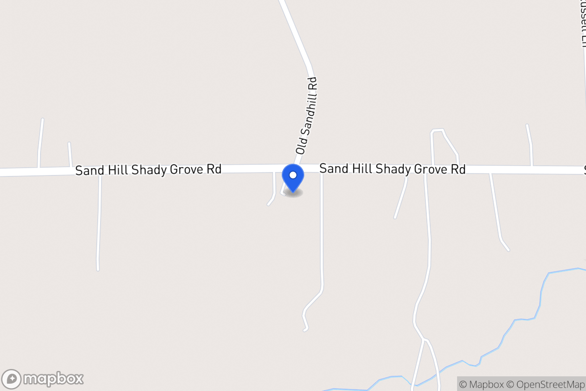 Map of 802 Sandhill Shady Grove Rd