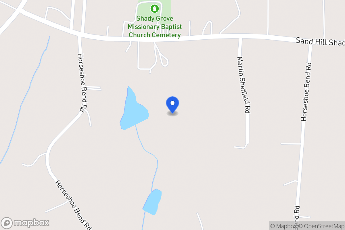 Map of 1276 Sandhill Shady Grove Rd