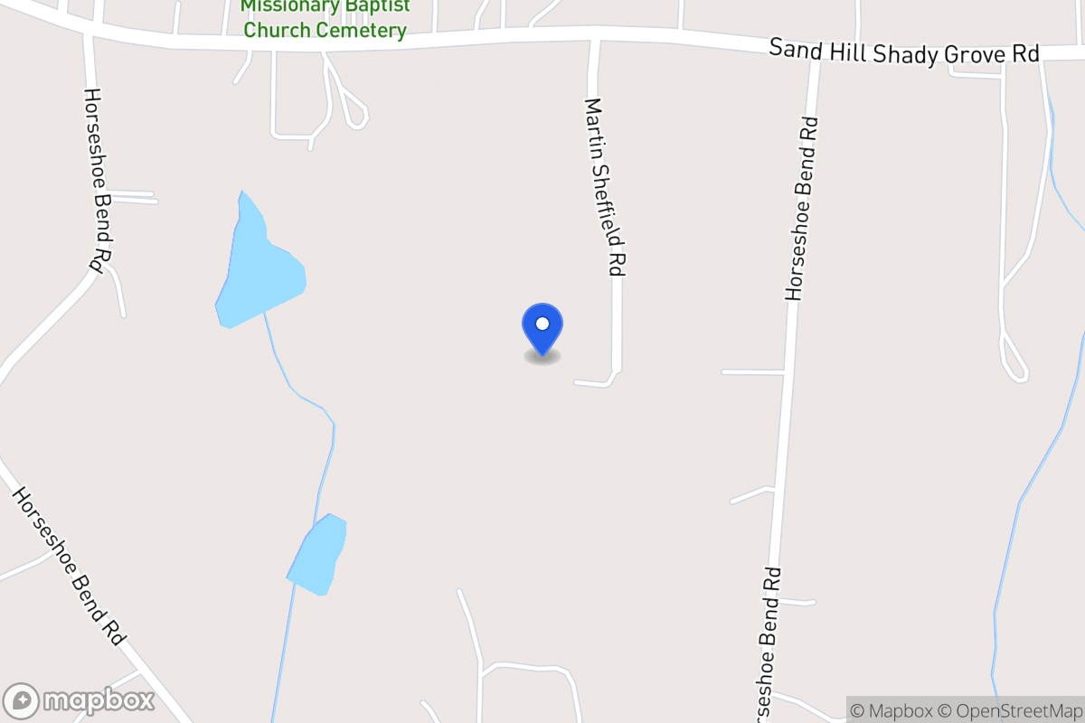 Map of 115 Martin Sheffield Rd