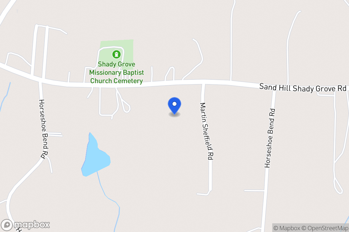Map of 1216 Sandhill Shady Grove Rd