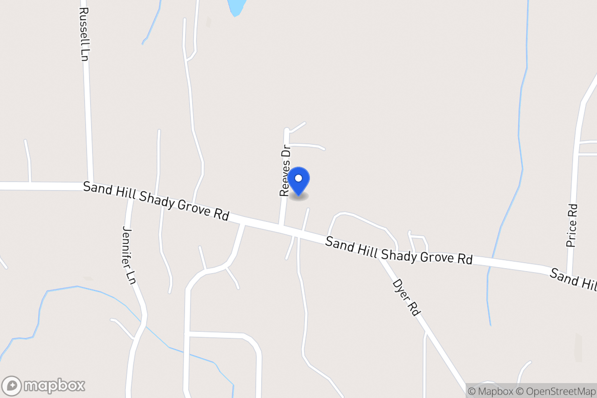 Map of 459 Sandhill Shady Grove Rd