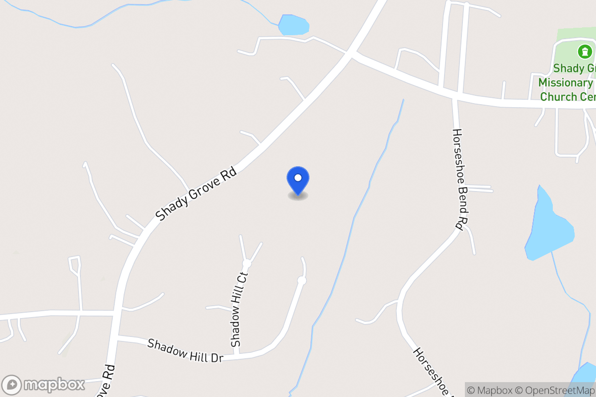 Map of 2929 Shady Grove Rd