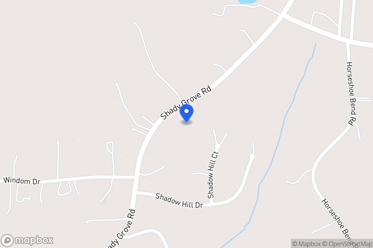 Map of 2887 Shady Grove Rd