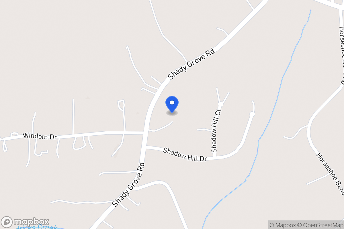 Map of 2801 Shady Grove Rd