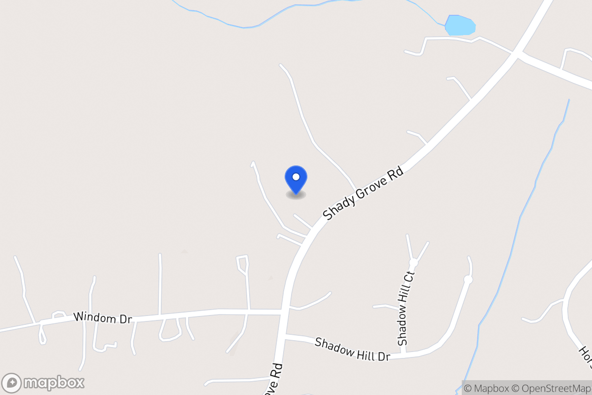 Map of 2860 Shady Grove Rd