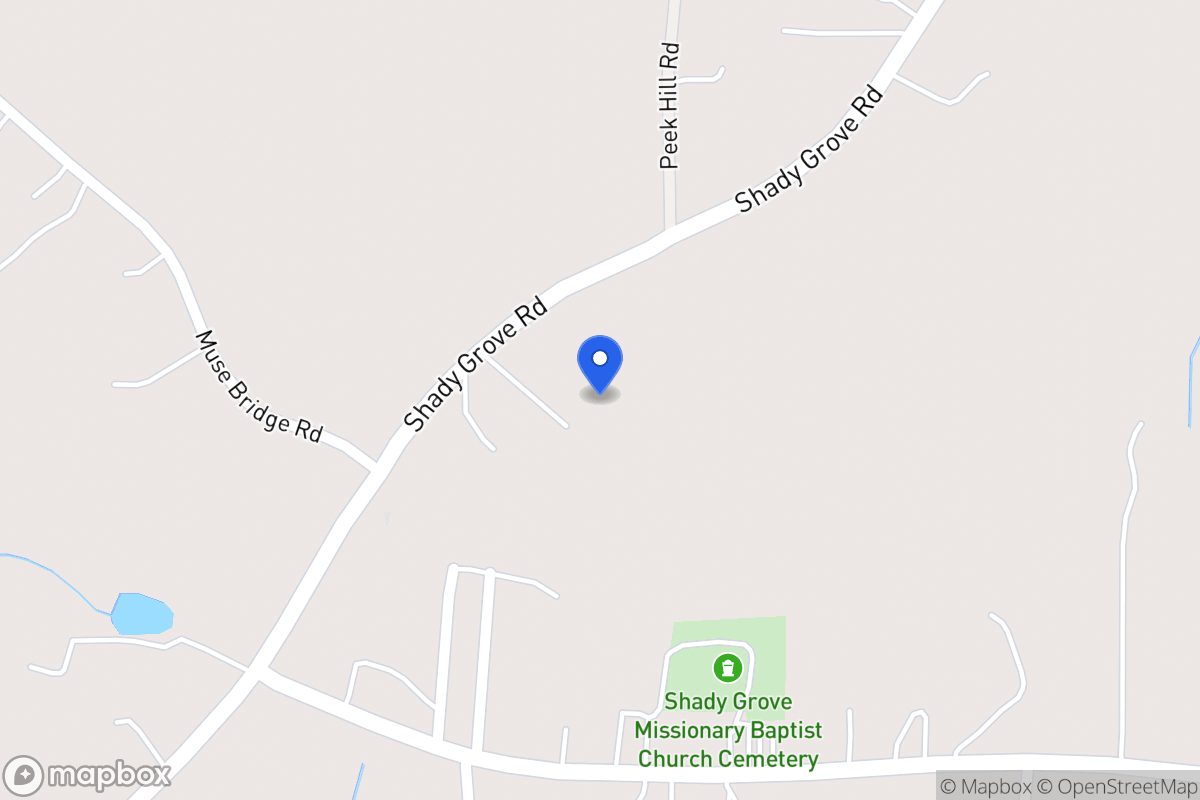 Map of 3165 Shady Grove Rd