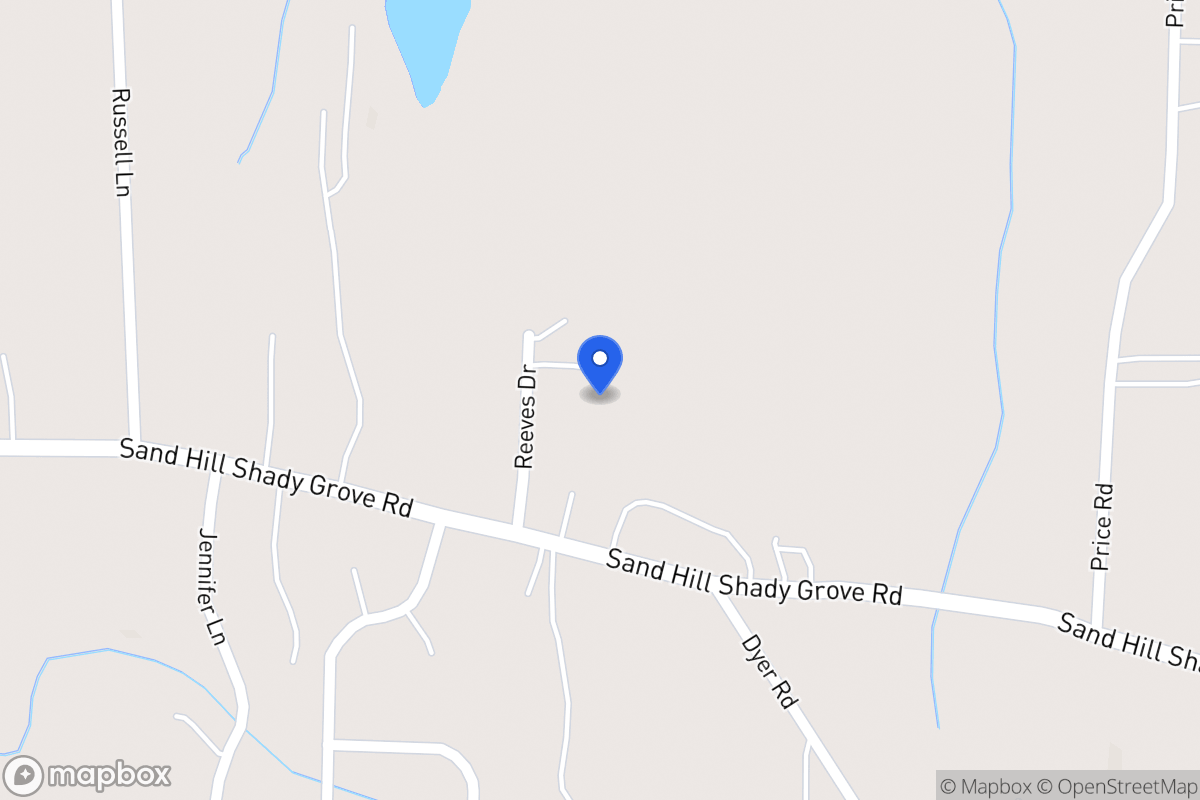 Map of 469 Sandhill Shady Grove Rd