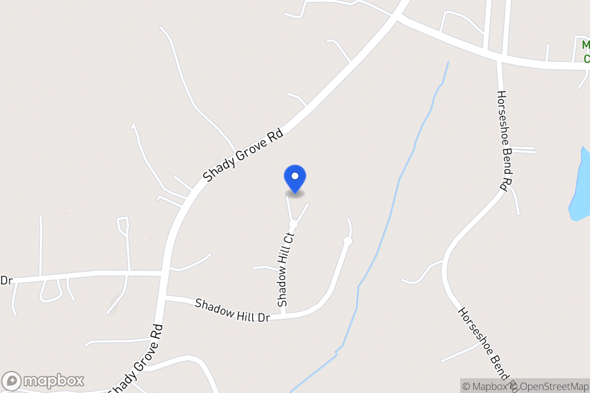 Map of 70 Shadow Hill Ct