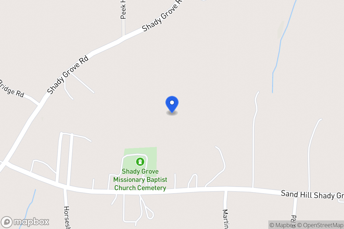 Map of 1231 Sandhill Shady Grove Rd
