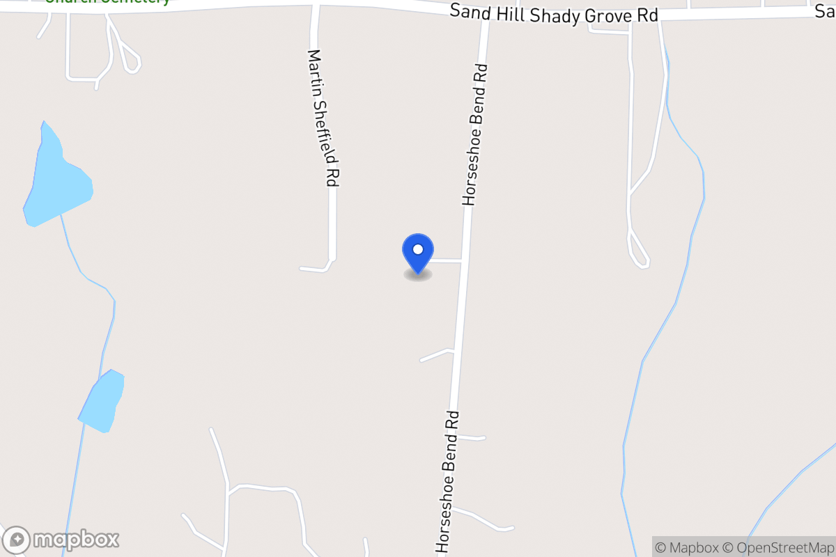 Map of 684 Horseshoe Bend Rd