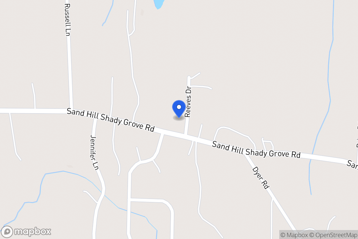 Map of 495 Sandhill Shady Grove Rd
