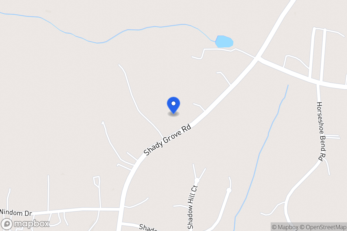 Map of 2920 Shady Grove Rd