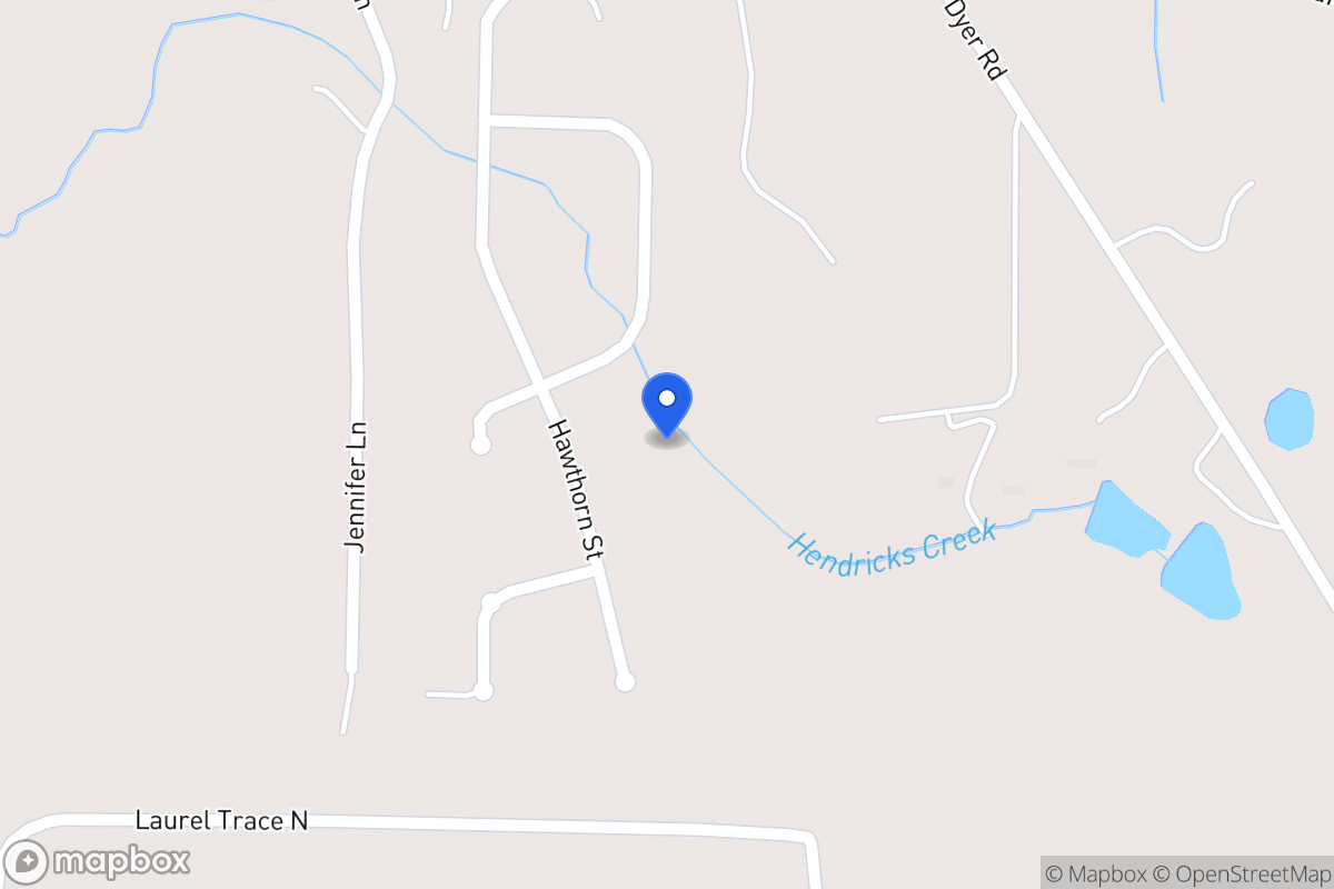 Map of Hawthorn Dr