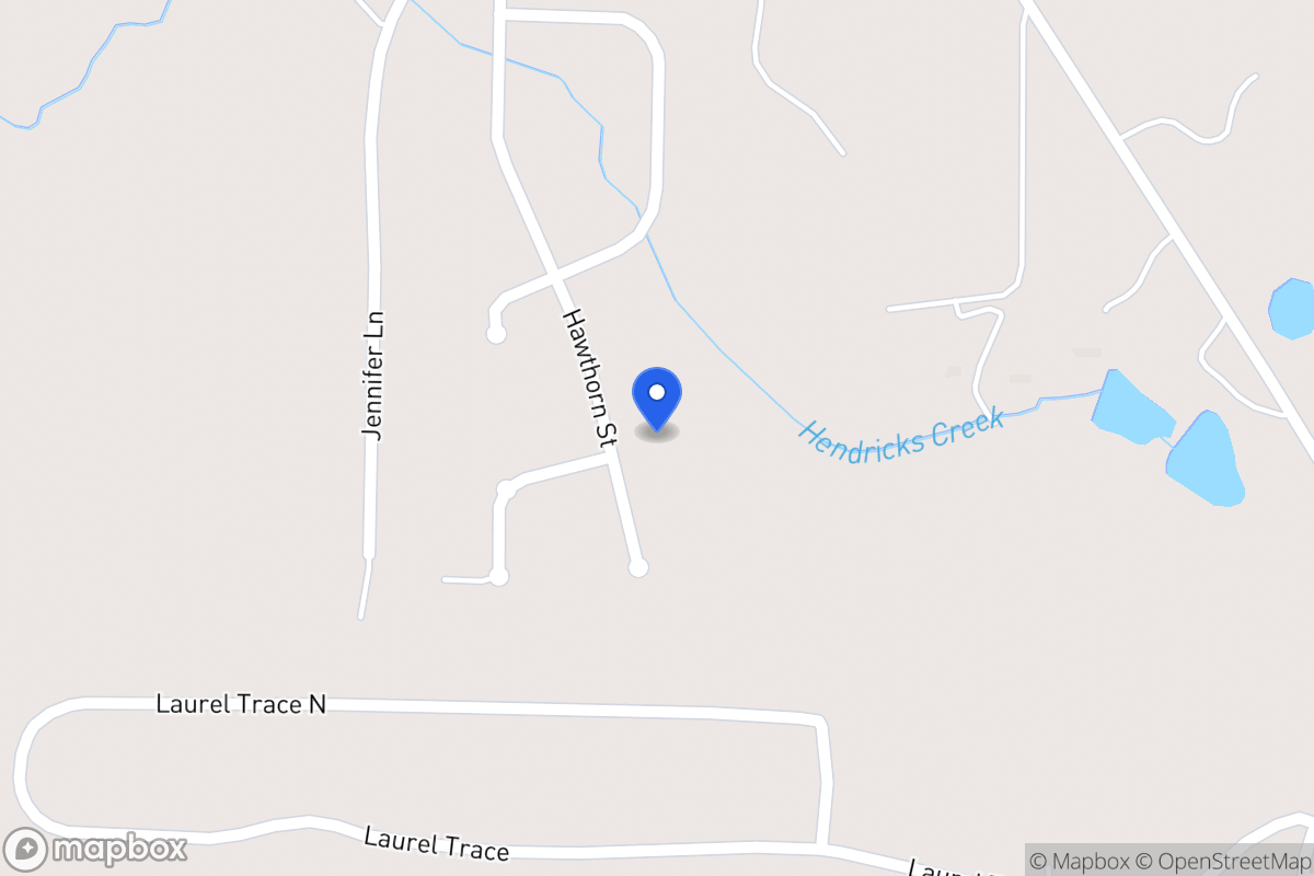 Map of 174 Hawthorn Dr