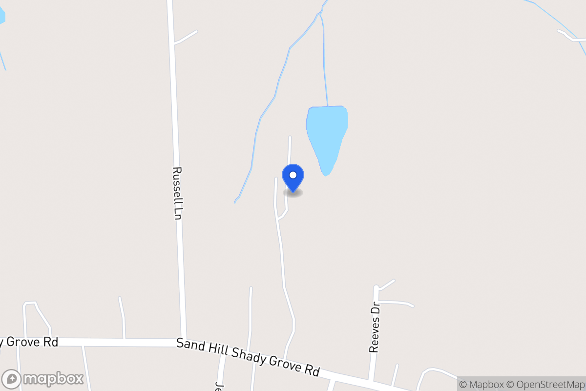 Map of 543 Sandhill Shady Grove Rd