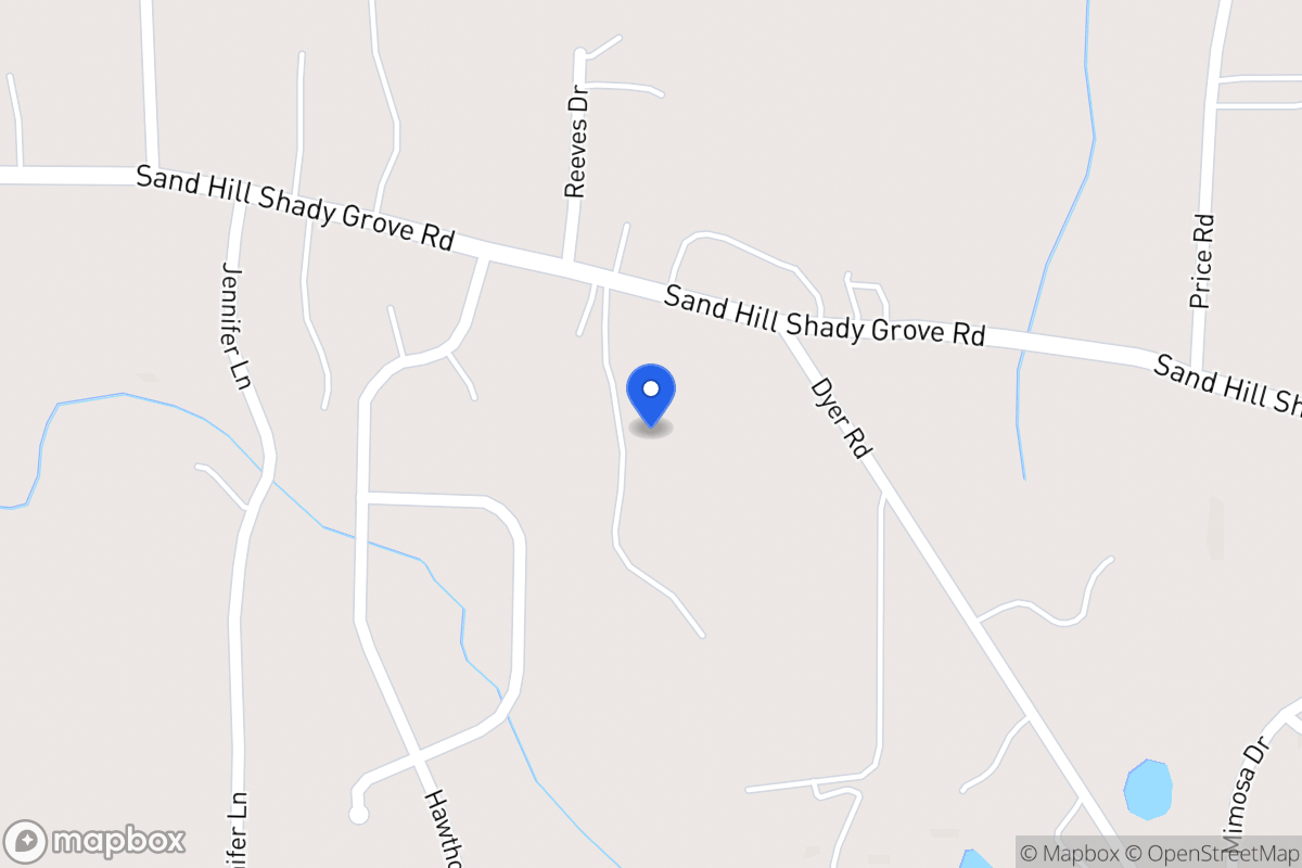 Map of 450 Sandhill Shady Grove Rd