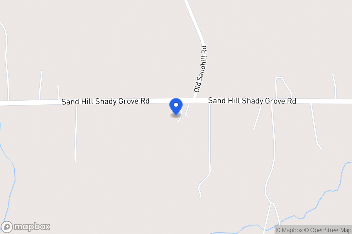 Map of 822 Sandhill Shady Grove Rd