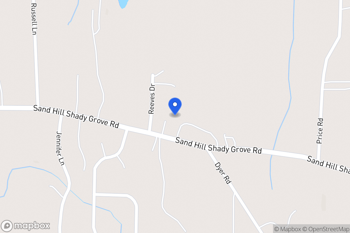 Map of 455 Sandhill Shady Grove Rd