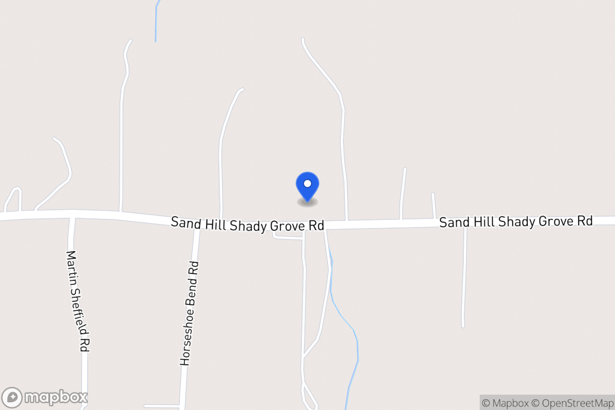 Map of 1029 Sandhill Shady Grove Rd