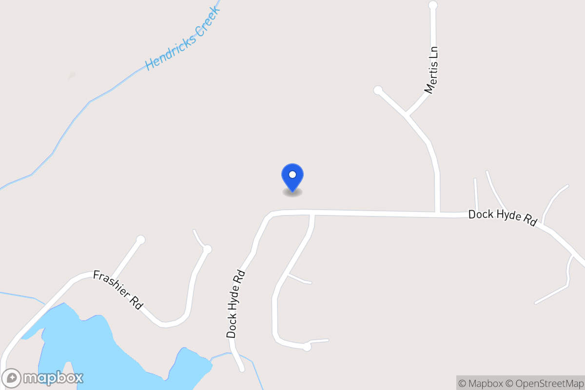 Map of 607 Dock Hyde Rd