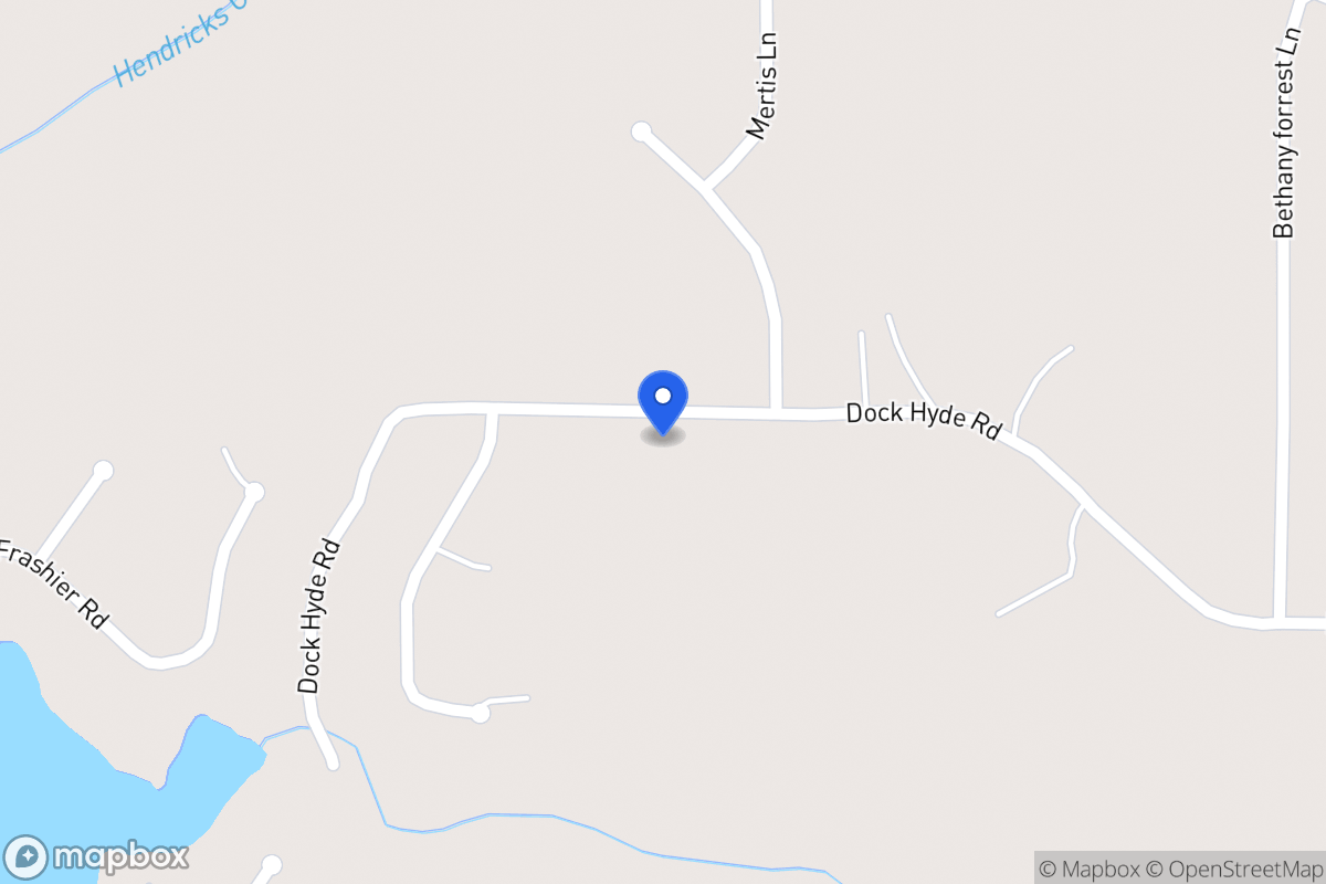 Map of 538 Dock Hyde Rd