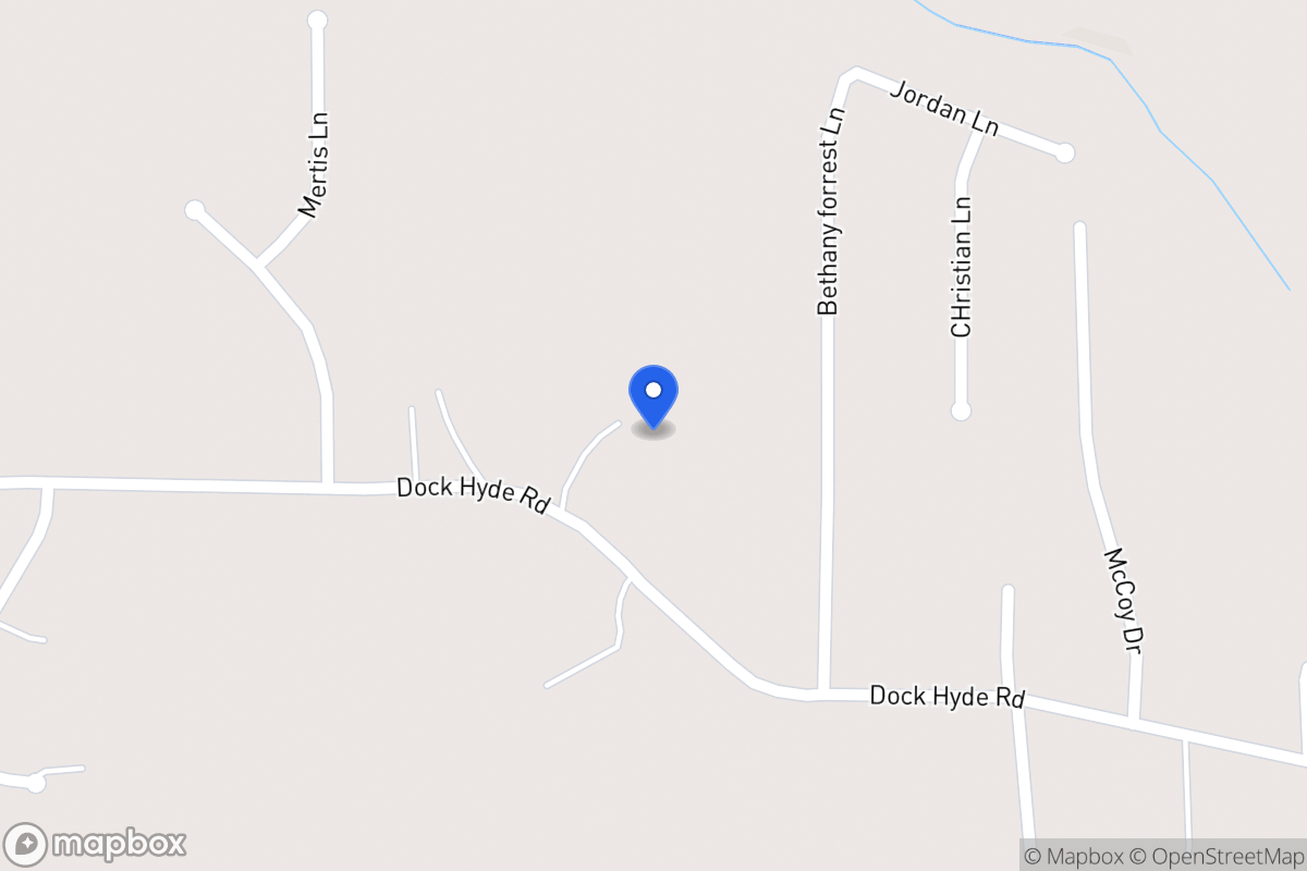 Map of 419 Dock Hyde Rd